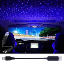 Load image into Gallery viewer, USB Car Roof Lights Star Projector Night Light