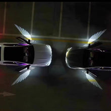 Cargar imagen en el visor de la galería, Angel wings welcome light, car rearview mirror welcome light，Set of 2 pieces
