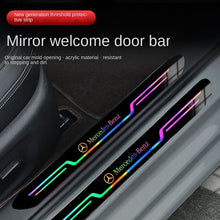 Load image into Gallery viewer, 4pcs Car mirror laser door sill protection sticker
