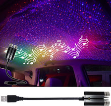 Load image into Gallery viewer, USB Car Roof Lights Star Projector Night Light
