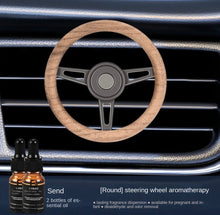 Load image into Gallery viewer, Walnut vintage steering wheel aromatherapy
