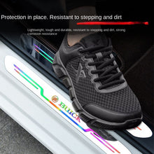 Load image into Gallery viewer, 4pcs Car mirror laser door sill protection sticker
