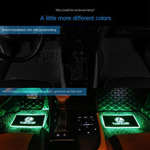 Load image into Gallery viewer, Car logo atmosphere light floor mats
