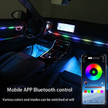 Load image into Gallery viewer, Car atmosphere lights, colorful flowing water decorative lights in the car
