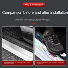 Load image into Gallery viewer, 4pcs Car mirror laser door sill protection sticker
