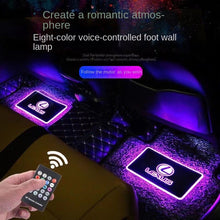 Load image into Gallery viewer, Car logo atmosphere light floor mats
