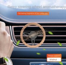 Load image into Gallery viewer, Walnut vintage steering wheel aromatherapy
