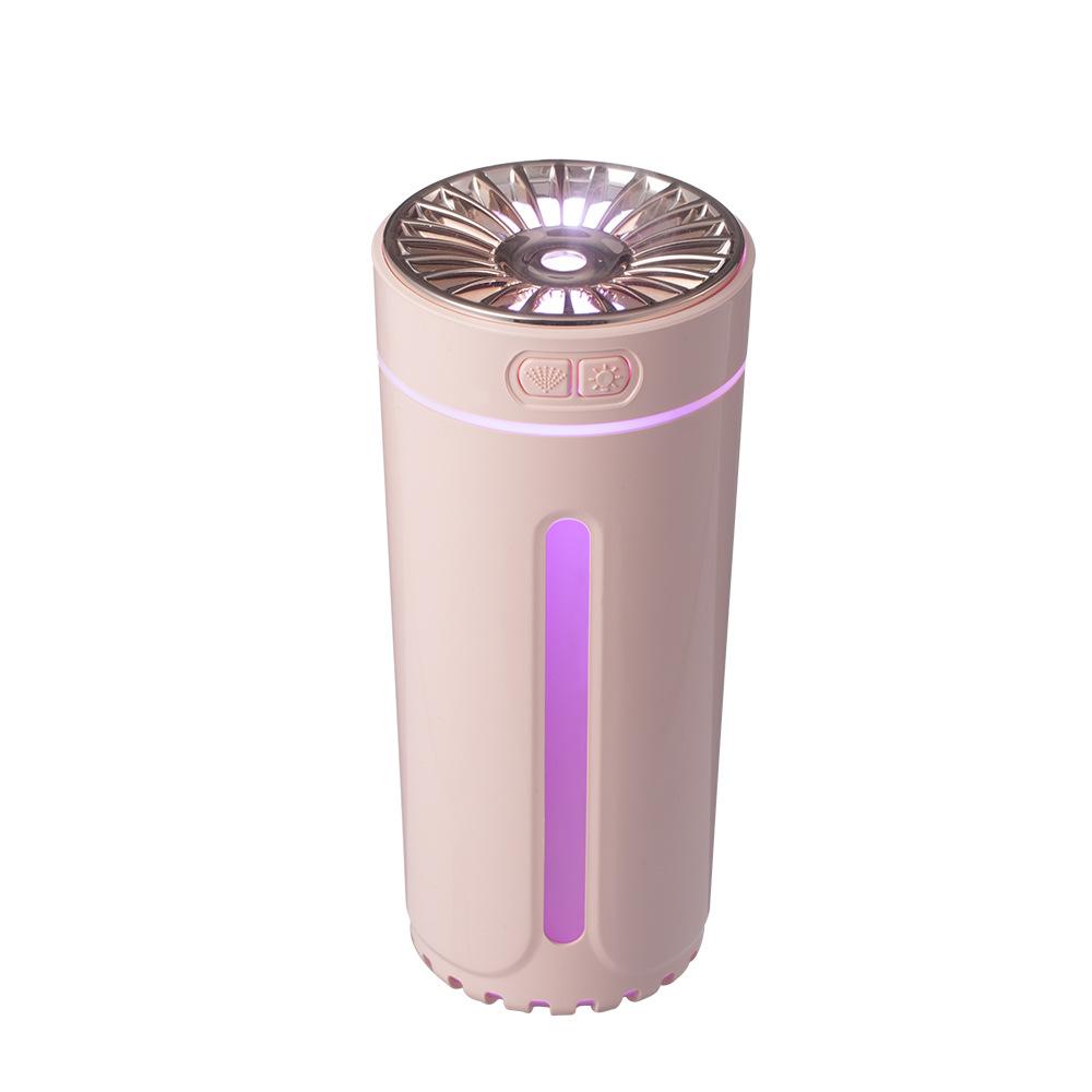 Car Air Humidifier with Aromatherapy and Colorful Night Light - Compact Design