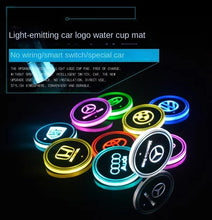 Load image into Gallery viewer, 2pcs Car seven-color light-emitting coasters，Set of 2
