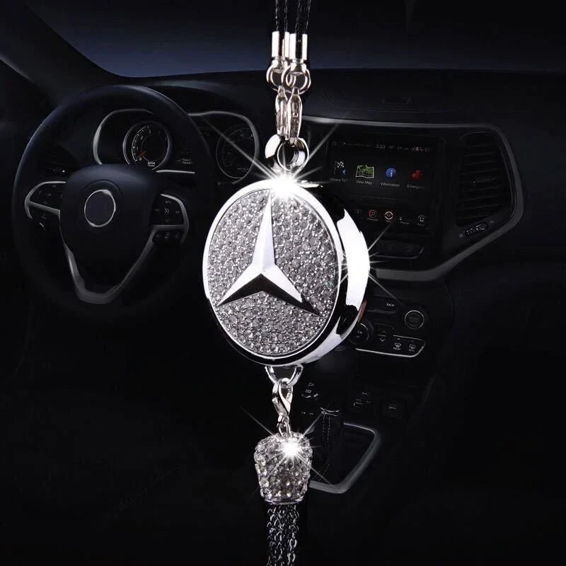 car logo perfume pendant with diamonds